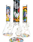 GoG Picasso Mosaic Beaker Bong – 13½″ – Ice Pinch – Assorted