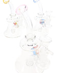 GoG Decal Stemless Beaker Bong – 6″ – Showerhead Perc – Assorted