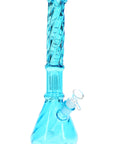 Twisted Glass Beaker Bong “Tree Twist” – Tree Perc – 15″ – Assorted Colors