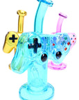 Game Controller Bong “Button Masher” – Showerhead Perc – 8½″ – Assorted Colors