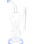 Spiral Quad Recycler Bong “Twist Flow” – Sprinkler Perc – 13½″ – Assorted Colors