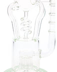 Spiral Quad Recycler Bong “Twist Flow” – Sprinkler Perc – 13½″ – Assorted Colors