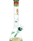 Reverse Rasta Beaker Bong “Rasta Matrix” – Dome Matrix Perc – 16″ – Assorted Colors
