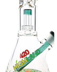 Reverse Rasta Beaker Bong “Rasta Matrix” – Dome Matrix Perc – 16″ – Assorted Colors