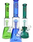 6B Glass 8-Arm Tree Perc Beaker Bong – 18.8 mm Female – 13.5″ – Assorted Colors