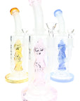 6B Glass Halloween Ghost Perc Bong – 14.5 mm Female – 9.5″ – Assorted Colors