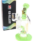 6B Glass Donut Perc Dab Rig – 10 mm Female – 6.5″ – Assorted Colors