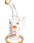 6B Glass Christmas Dome Matrix Bong – 14.5 mm Female – 9″ – Assorted Colors