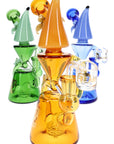 6B Glass Banana Recycler Dab Rig – 14.5 mm Female – 8″ – Assorted Colors