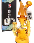6B Glass Banana Recycler Dab Rig – 14.5 mm Female – 8″ – Assorted Colors