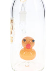 6B Glass Duck Perc Bottle Bong – 14.5 mm Female – 8.5″ – Assorted Colors