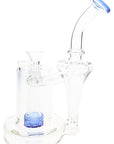 Showerhead Recycler Glass Bong “Loop Lift” – 7½″ – Assorted Colors