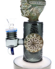 Frosted Stone Alien Glass Bong “Ancient Visitor” – 11″ – Assorted