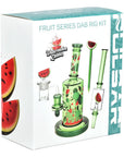Pulsar Fruit Series Watermelon Zkittles Glow In The Dark Dab Rig Kit - 8" / 14mm F