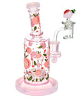 Pulsar Fruit Series Peaches & Cream Glow in The Dark Dab Rig Kit - 8" / 14mm F