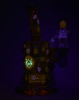 Pulsar Fruit Series Pineapple Express Glow In The Dark Dab Rig Kit - 8" / 14mm F