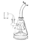Pulsar Bent Neck Pyramid Glass Dab Rig - 8" / 14mm F