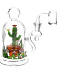 Pulsar Cactus Terrarium Glass Dab Rig - 6" / 14mm F
