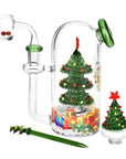 Pulsar Christmas Tree Glass Dab Rig Set - 5.75" / 14mm F