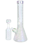Grateful Dead x Pulsar Bolts And Skellies Glass Beaker Water Pipe Set | 13.75" | 14mm F
