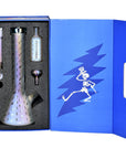 Grateful Dead x Pulsar Bolts And Skellies Glass Beaker Water Pipe Set | 13.75" | 14mm F