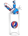Grateful Dead x Pulsar Silicone & Glass Gravity Water Pipe - 11"/14mm F