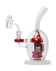Human Grade Mushroom Globe Glass Rig