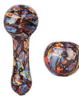 Pulsar Inside Print Glass Spoon Pipe | 5"