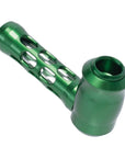 ALUMINUM GLASS PERFORATED HAND PIPE