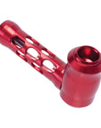 ALUMINUM GLASS PERFORATED HAND PIPE
