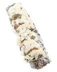 4″ White Sage Smudge Bundle – Assorted Floral Wraps