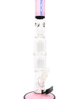 ROOR Tech 17" Multicolor Straight Tube – Double Tree Percs, Ice Pinch, Glass-on-Glass