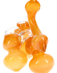 Gold Fumed Triple-Chamber Sherlock Glass Bubbler “Tri-Stack” – 7″