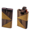 Handmade Wooden Two-Shade Dugout w/ One Hitter: A Mighty Smoking Accessory