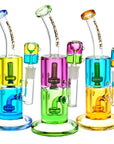 Pulsar Bicolor Glycerin Chugger Water Pipe | 9.75" | 14mm F