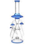 Pulsar Far-Out Visitors Recycler Glass Water Pipe | 17.25" | 19mm F