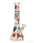 Cheech & Chong 15" Power to the Flower Dual Chamber Hex Beaker Bong