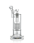 10" Dual Chamber Scientific Bubbler Tree Perc Glass Bong | Croia Glass