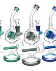 Pulsar Inception Cube Water Pipe- 10.5"/14mm F/Colors Vary