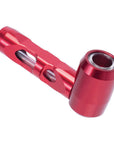 ALUMINUM GLASS SMOKING PIPE