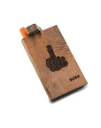 Handmade Wooden Middle Finger Dugout w/ One Hitter