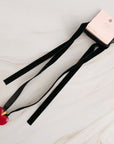 Bold In Red Black Sash Necklace