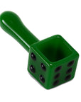 DICE DESIGN GLASS HAND PIPE