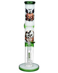 Pulsar Double Stacked Halloween Glass Water Pipe - 12.75" / 14mm F