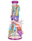 Pulsar Artist Series Glow Beaker Water Pipe | 9.5" | 14mm F