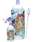 Pulsar Graffiti Series Spray Paint Glass Water Pipe Set / 7.5" / 14mm F