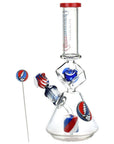 Grateful Dead x Pulsar Inception Cube Beaker Glass Water Pipe - 12.75" / 14mm F