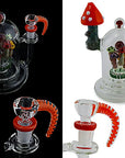 Handmade Mushroom Glass Water Pipe