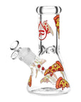 Pulsar Pizza Design Glass Beaker Water Pipe - 7.75" / 14mm F