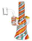 Pulsar Shroom Vision Wig Wag Glass Dab Rig - 5.75" / 14mm F / Colors Vary